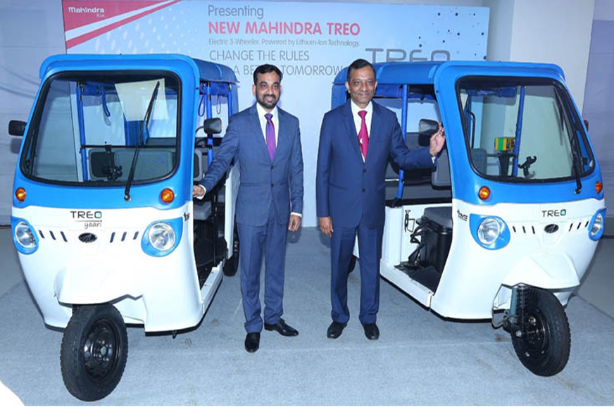 Mahindra launches electric threewheeler, opens EV tech plant in