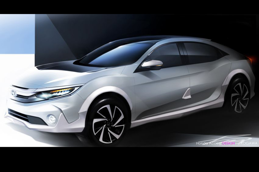 New Honda Civic crosshatch teased Autocar India