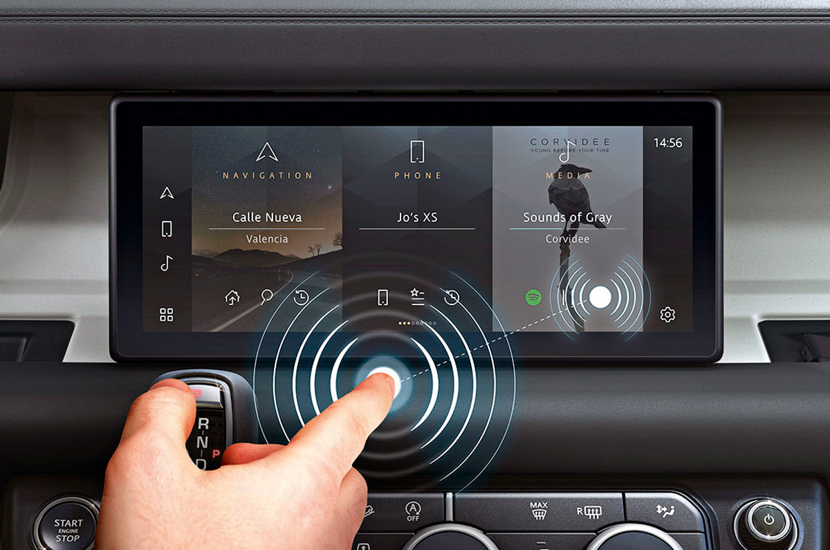 JLR predictive touchscreen