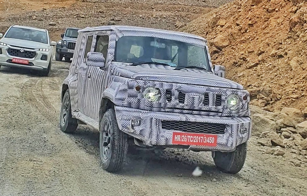 Maruti Suzuki Jimny 5 Door Spotted In Leh Ladakh Ahead Of Auto Expo