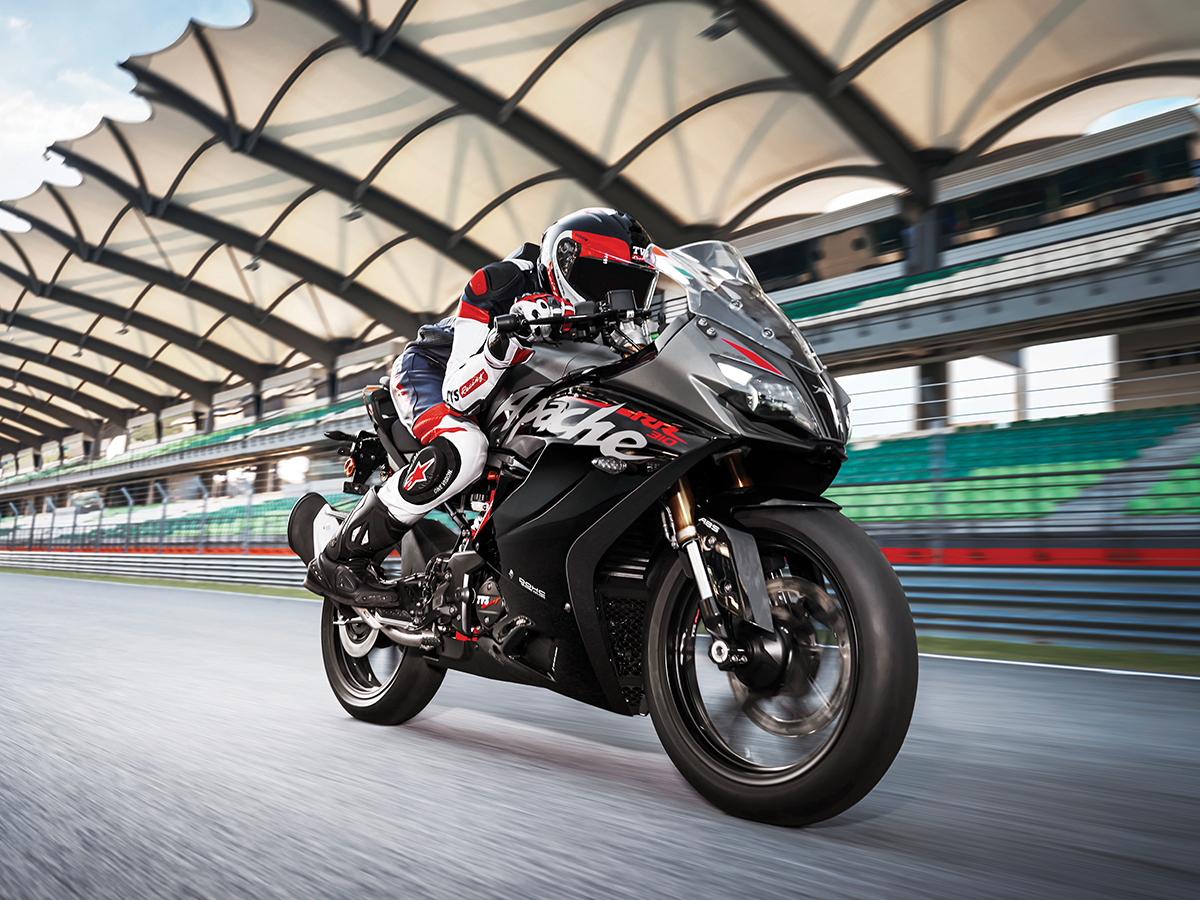 You Can Ride The Tvs Apache Rr In Asphalt Airborne