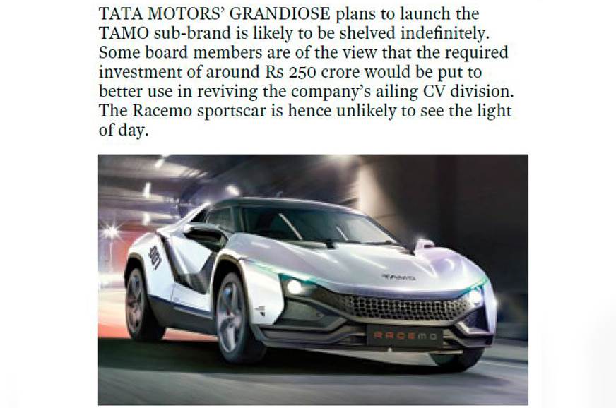 Tata Racemo Confidential