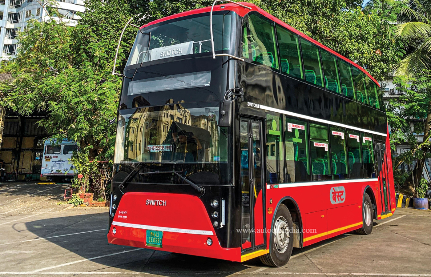 Mumbai Double Decker EV Bus Autocar India