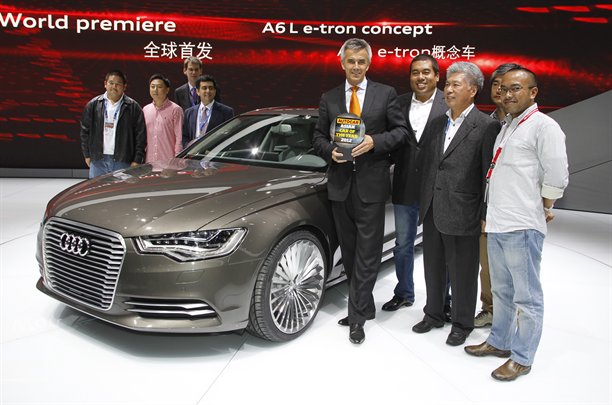 AACOTY trophy presented to Audi at Beijing  