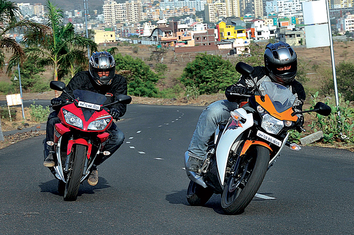 Honda CBR150R vs Yamaha YZF-R15 V2.0  Autocar India