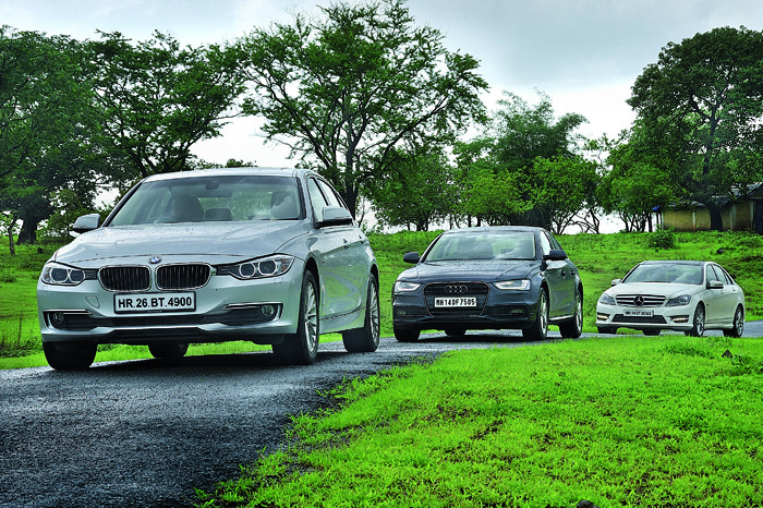 BMW 320d v Audi A4 2.0TDI v Merc C250 CDI