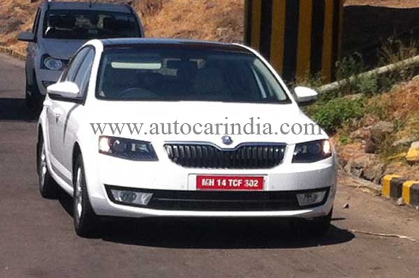 New Skoda Octavia spied in India