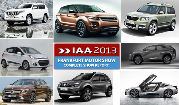 Frankfurt motor show 2013 : Complete show report