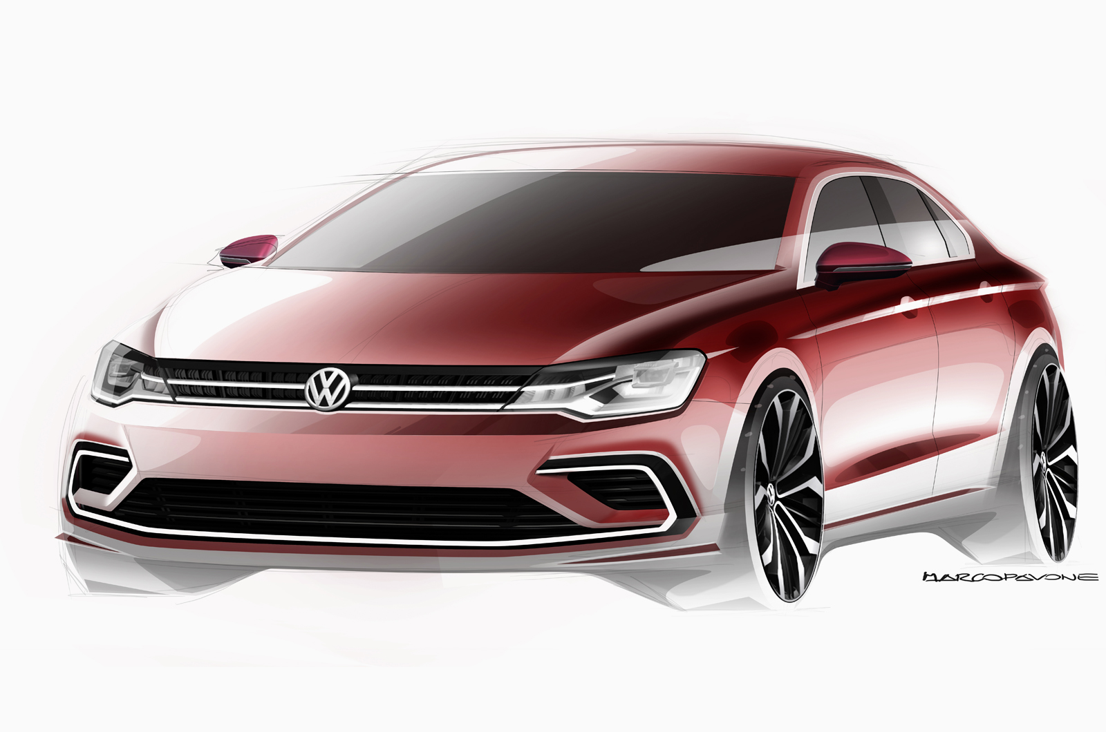 Beijing 2014: VW Midsize coupe concept to be shown - Image 1