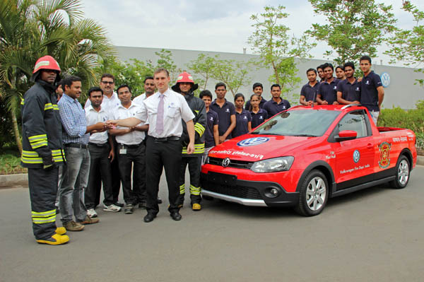 Volkswagen Academy students build fire-fighting car