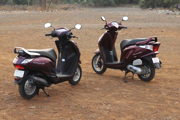 Yamaha Alpha vs Honda Aviator comparison