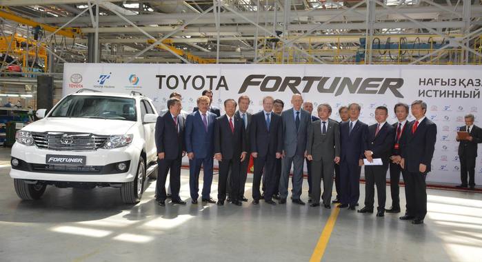 Toyota starts production of the Fortuner in Kazakhstan