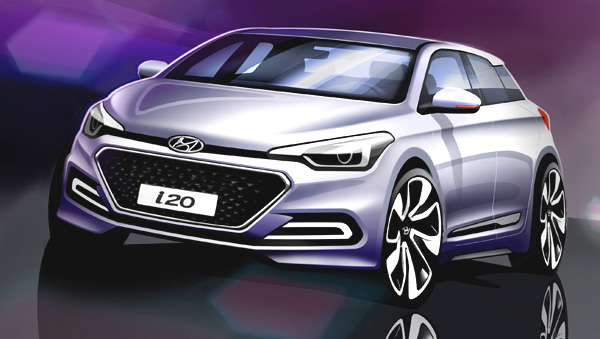 New Hyundai Elite i20 revealed in official sketches