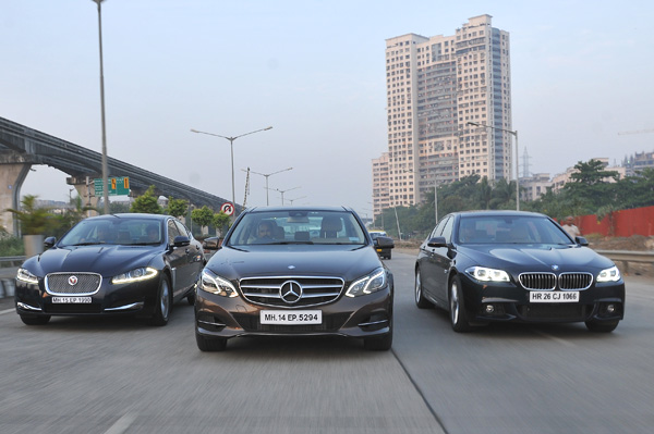 Mercedes E 350 CDI vs BMW 530d vs Jaguar XF 3.0 diesel - Image 1