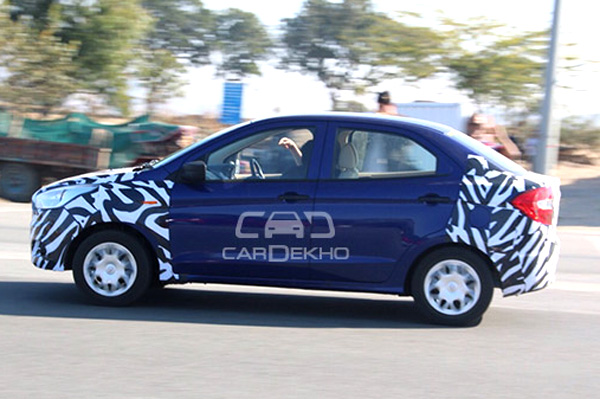 Ford Figo compact sedan, hatchback spied in India