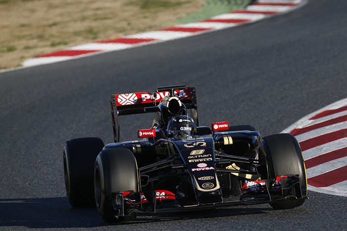 F1: Grosjean fastest for Lotus as Barcelona test ends