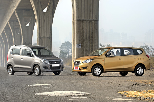 Datsun Go+ vs Maruti WagonR comparison - Image 1