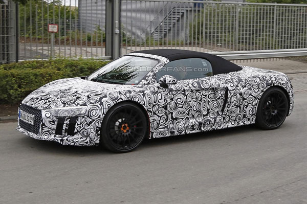 New Audi R8 Spyder begins testing - Image 1