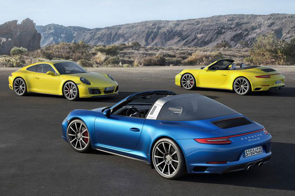 Porsche reveals new 911 Targa 4 and Carrera 4