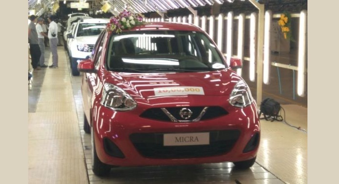 Renault-Nissan Alliance rolls out its one millionth car from Chennai plant