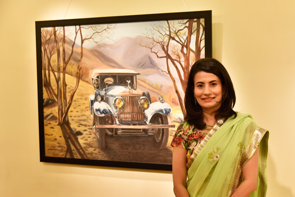 Automotive art exhibition showcases work of Princess Vidita Singh