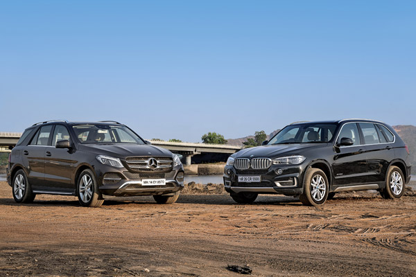 Mercedes GLE 350d vs BMW X5 30d comparison
