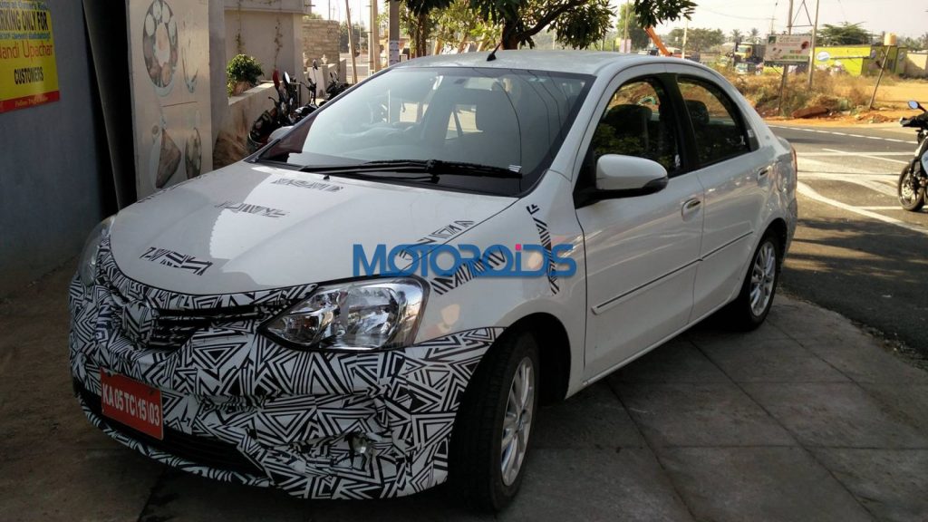 Toyota Etios Facelift Spied Autocar India