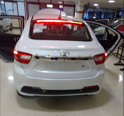 Tata Tigor seen in production guise