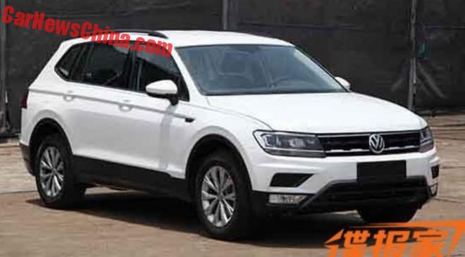 Seven-seat Volkswagen Tiguan XL spied - Image 1