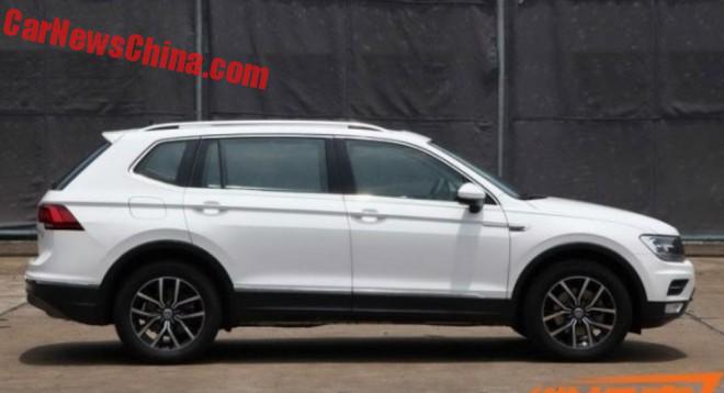 Seven-seat Volkswagen Tiguan XL spied - Image 3
