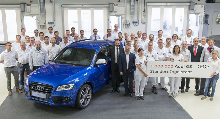 Millionth Q5 rolls out from Audi Ingolstadt plant