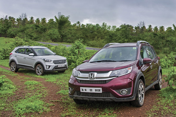 Hyundai Creta petrol auto vs Honda BR-V CVT comparison
