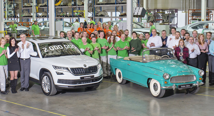 Skoda’s Kvasiny plant reaches two million production milestone