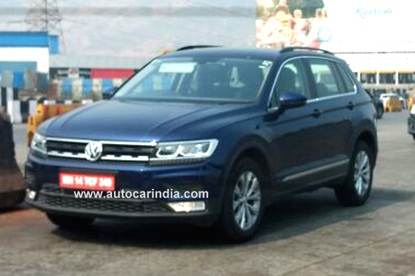 Volkswagen Tiguan SUV spied testing