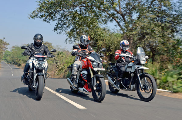 Bajaj Dominar 400 vs Mojo vs Himalayan comparison - Image 1