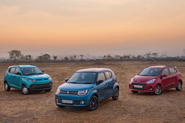Maruti Ignis vs Grand i10 vs KUV 100 diesel comparison - Image 1