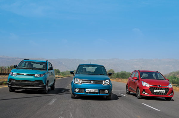 Maruti Ignis vs Grand i10 vs KUV 100 diesel comparison - Image 2