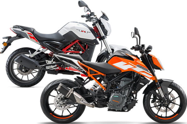 KTM 250 Duke vs Benelli TNT 25: Specifications comparison