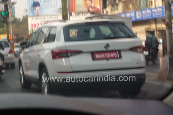 Skoda Kodiaq SUV spied testing in India - Image 1