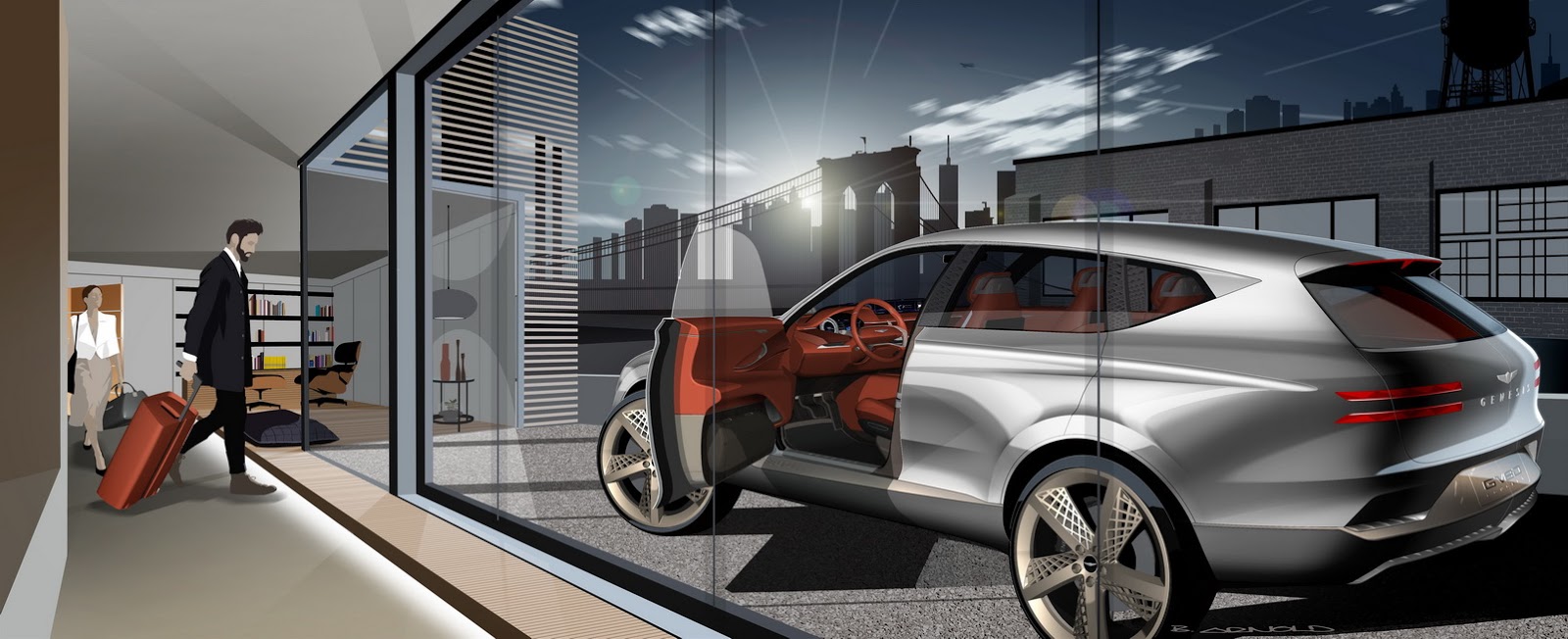 Hyundai Genesis GV80 SUV unveiled at New York - Image 3