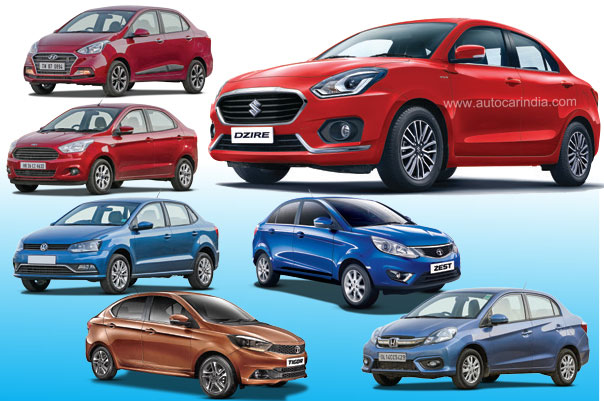 2017 Maruti Dzire vs rivals: Specifications comparison