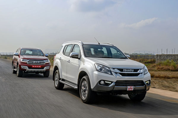 2017 Isuzu MU-X vs Ford Endeavour comparison - Image 1