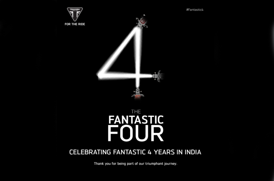 Triumph Motorcycles completes four years of operations in India - Image 1