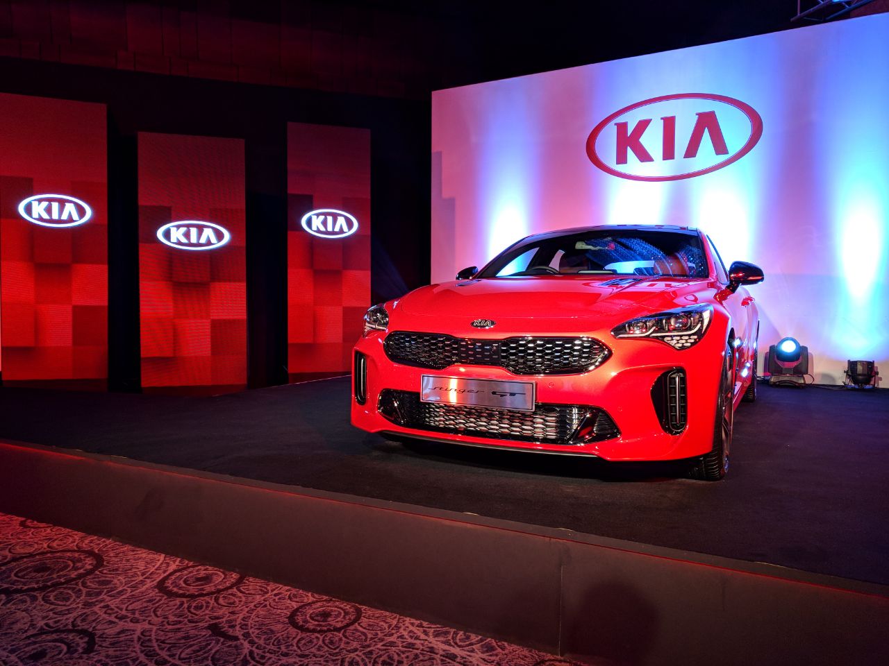 Kia Stinger sedan shown ahead of Auto Expo 2018 - Image 1