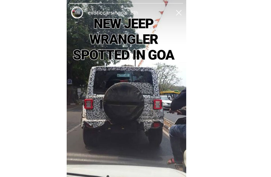 New Jeep Wrangler spied in Goa - Image 2