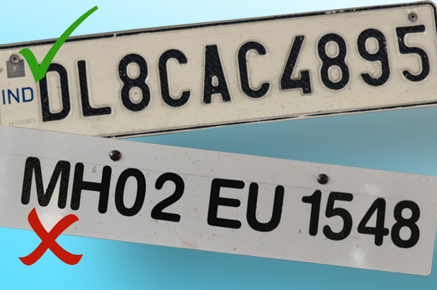 High security deals number plate price