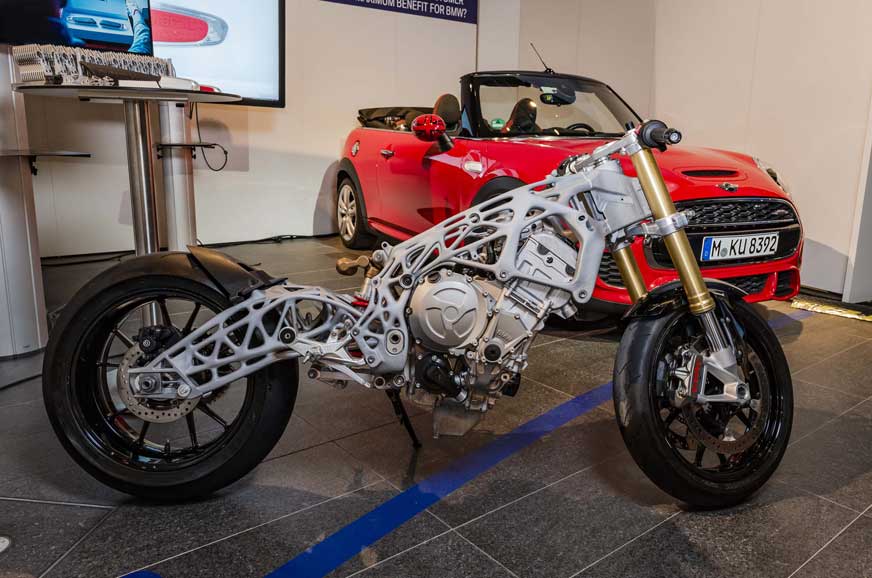 BMW Motorrad reveals 3D-printed frame, swingarm - Image 1