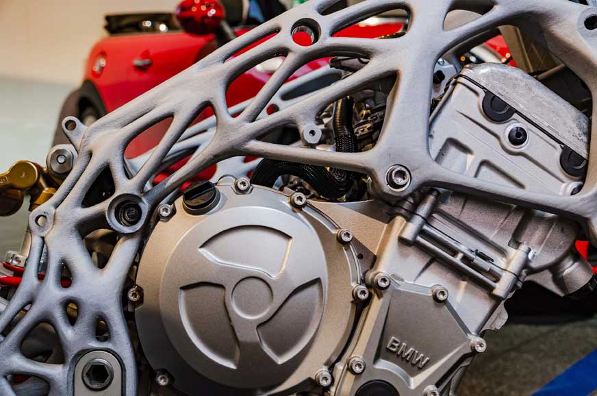 BMW Motorrad reveals 3D-printed frame, swingarm - Image 2