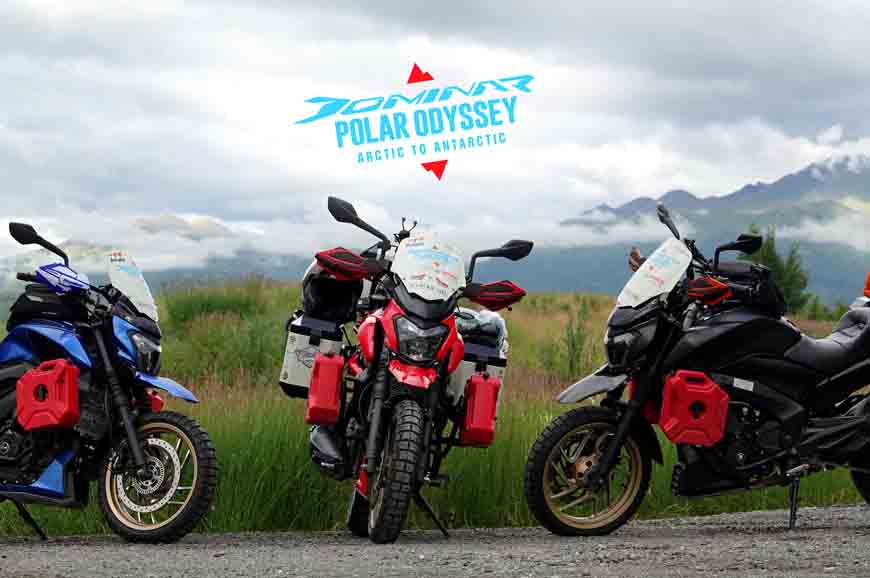 Bajaj Dominar Polar Odyssey flagged off