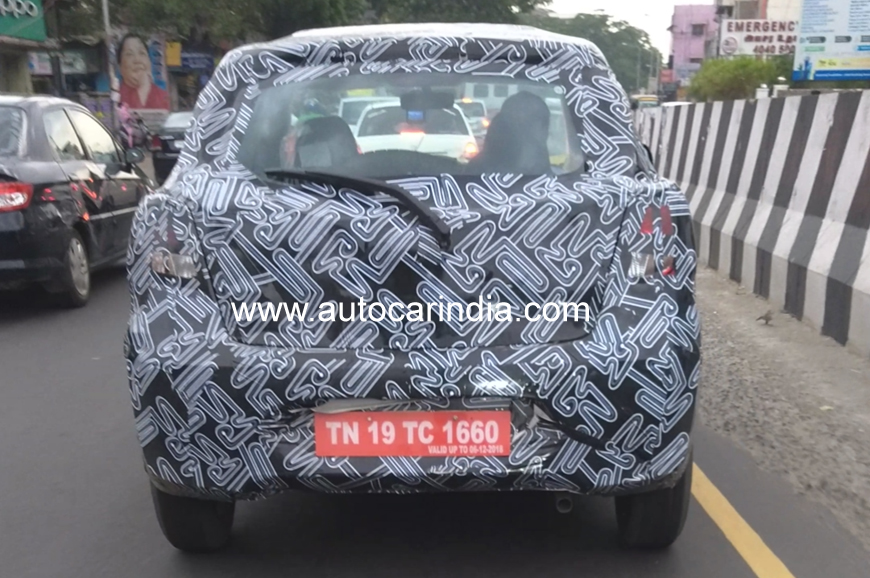 Datsun Go facelift spied in India